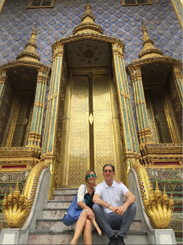 Andre and his favorite travel partner, his wife.