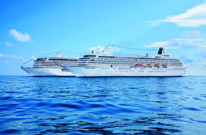 Crystal Cruises is offering enticing fares and loyalty perks on 2017 ocean voyages aboard the Crystal Symphony and Crystal Serenity for first-time guests. Crystal Cruises is offering enticing fares and loyalty perks on 2017 ocean voyages aboard the Crystal Symphony and Crystal Serenity for first-time guests.