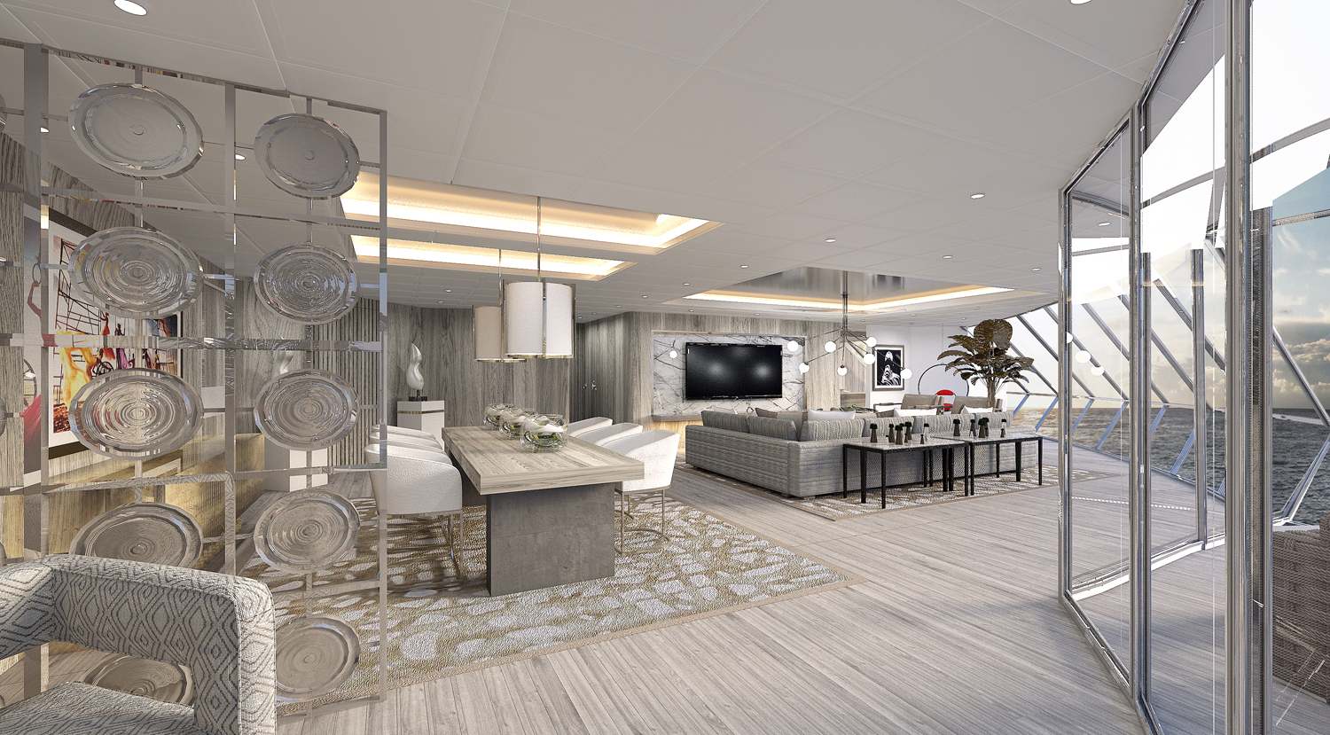 The Celebrity Edge will include the Iconic Suite, a new Edge-exclusive Suite Class category and the highest level of suites available on the ship.