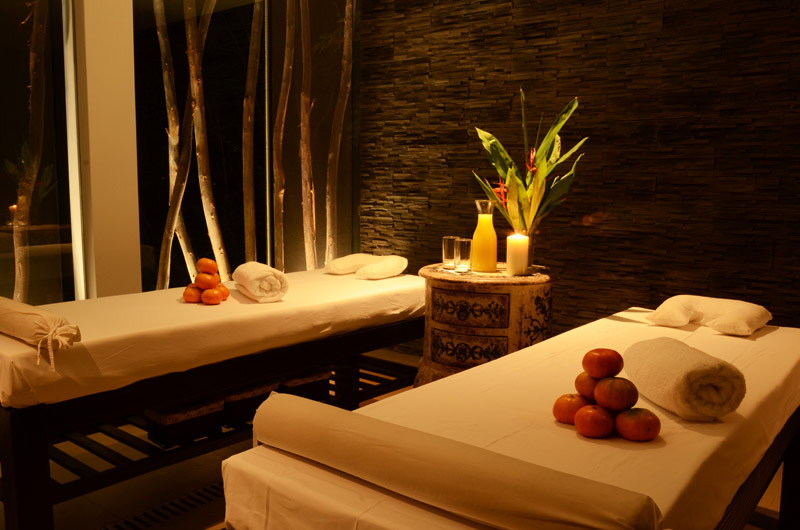 A treatment room at El MaPi's new organic spa.