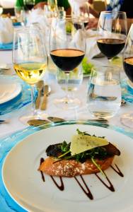 Each guest chef will demonstrate the preparation of hers or his signature recipe, a dish that will also be served at dinner.