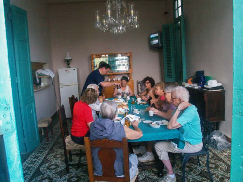 Creative Travel, Inc.’s Cuba programs bring guests into privately owned restaurants and homes. (Photo credit: Bob Older/Creative Travel, Inc.)