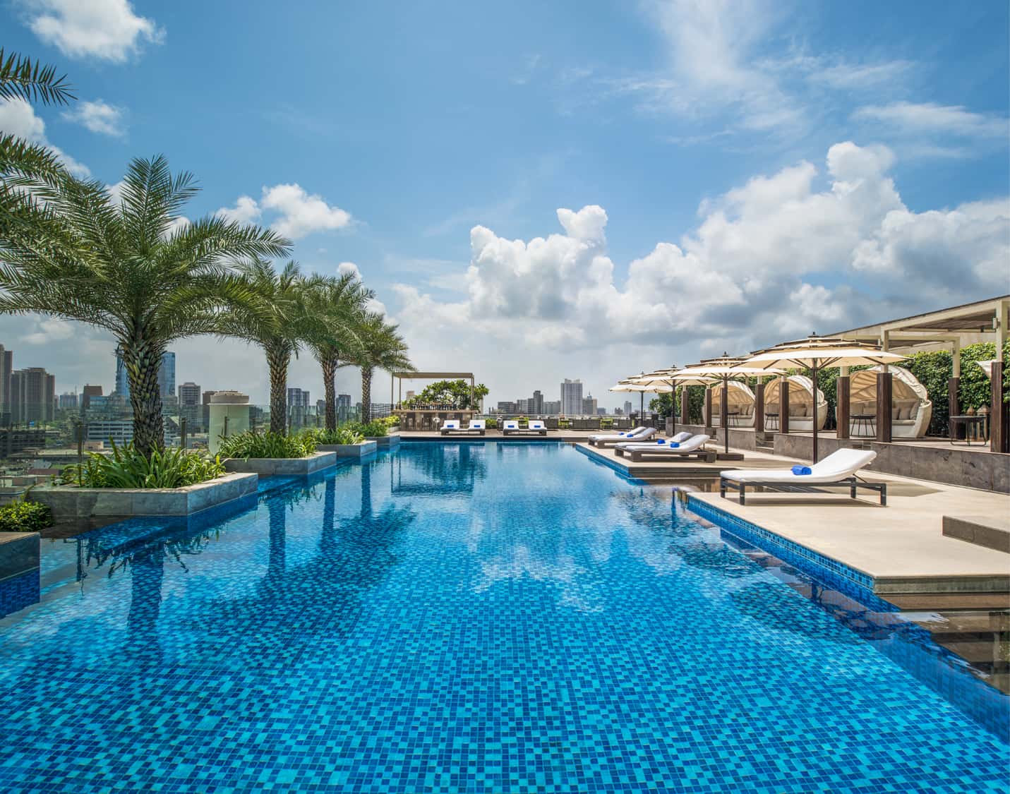Poolside at The St. Regis Mumbai.