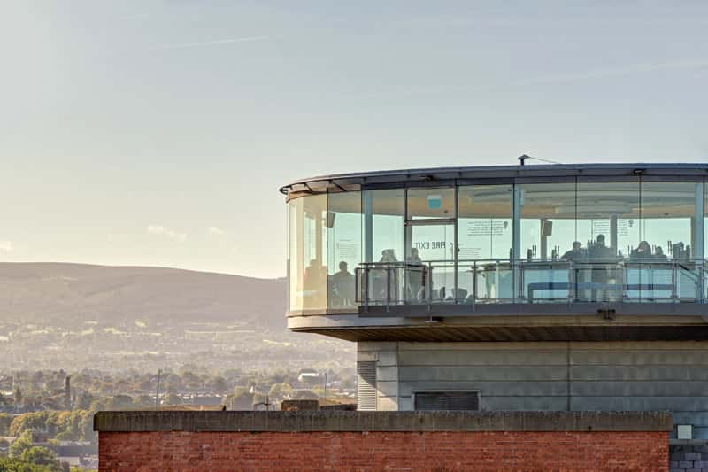 Guinness Storehouse's 7th Floor’s famous Gravity Bar offers panoramic 360-degree views of Dublin.