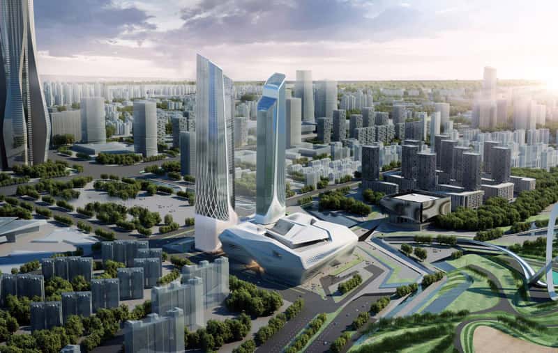 A rendering of the Jumeriah Nanjing in China.
