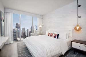 A rendering of a guestroom at Le Meridien Denver Downtown.