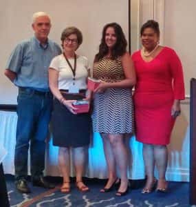 Symposium luminaries: Richard Doumeng, managing director of Bolongo Bay Beach Resort; Susan Crea-Tighe, product manager at Delta Vacations;Â Ashley Parden, partnership marketing manager; Beverly Nicholson-Doty, Commissioner of Tourism. (Photo credit: Ed Wetschler)