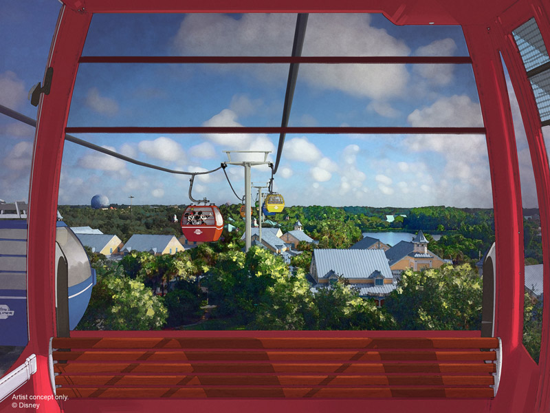 The Disney Skyliner will give guests a birds-eye view of Walt Disney World Resort.