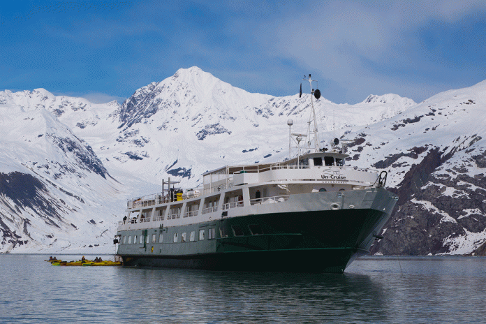 UnCruise Adventures Alaska Awakening Snowy mountain views are a part of any springtime cruise through Alaska, and now, lower fares are, too.