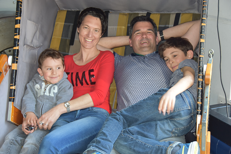Ulla's husband may be her favorite travel companion, but her two sons often join in on the fun, too.