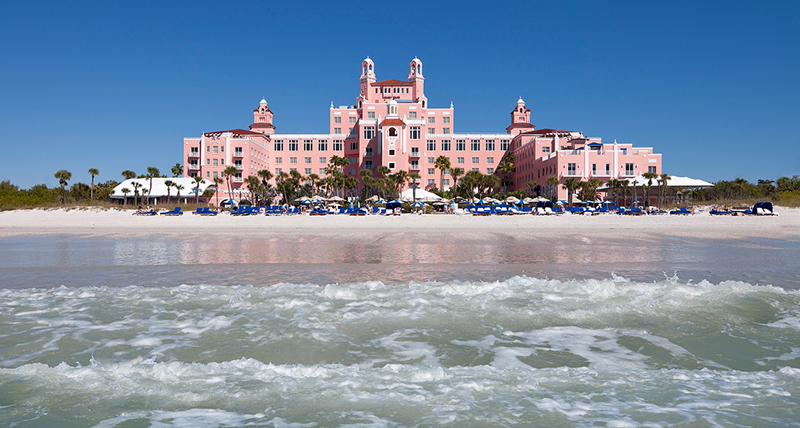 At The Don CeSar, guests can enjoy the Pink Palace's direct access to St. Pete Beach.