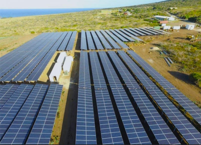 Solar panels in Eustatia helped the island recover much faster than other Caribbean destinations post-hurricane season. (Photo credit: Aurel Kenessey)