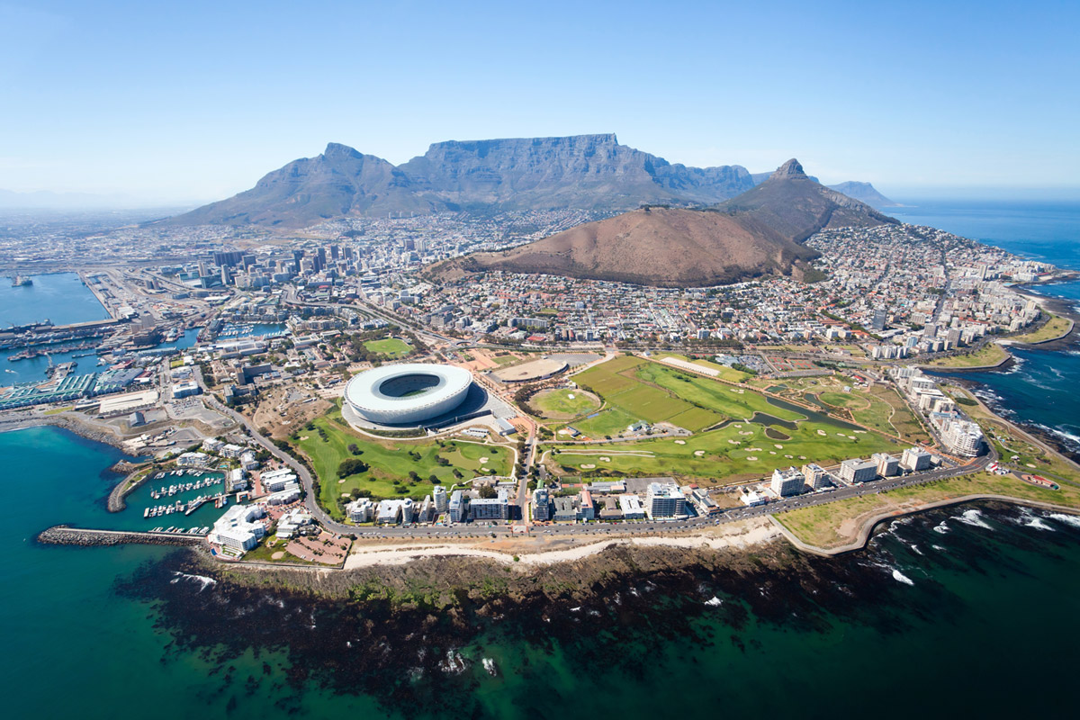 Aerial views of Cape Town. (Photo courtesy of Cox & Kings.)