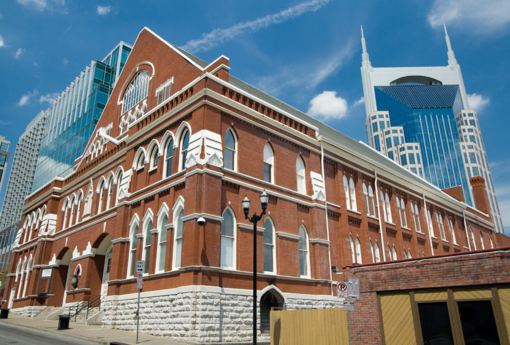 Ryman Auditorium in Nashville, to which Globus offers tours.