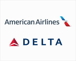 American Airlines and Delta Airlines