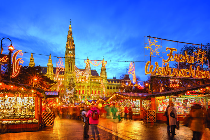 Christmas market in Vienna Riviera River Cruises